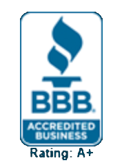 BBB Accredited Business — Rating A+