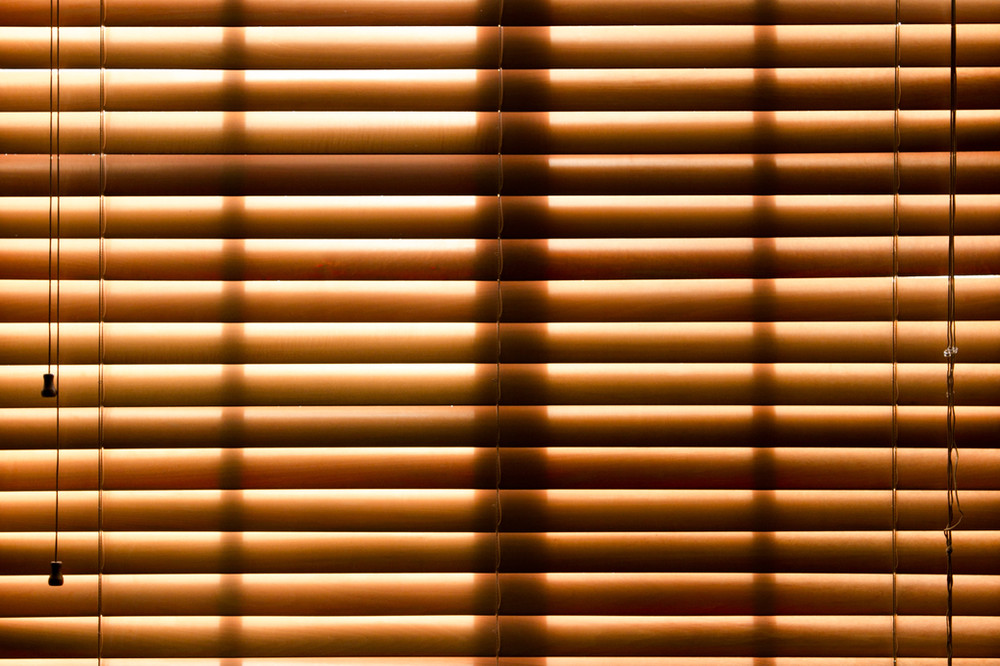 closed window blind