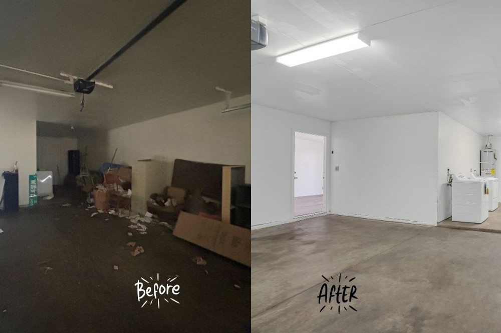 garage in a las vegas rental during eviction and after eviction
